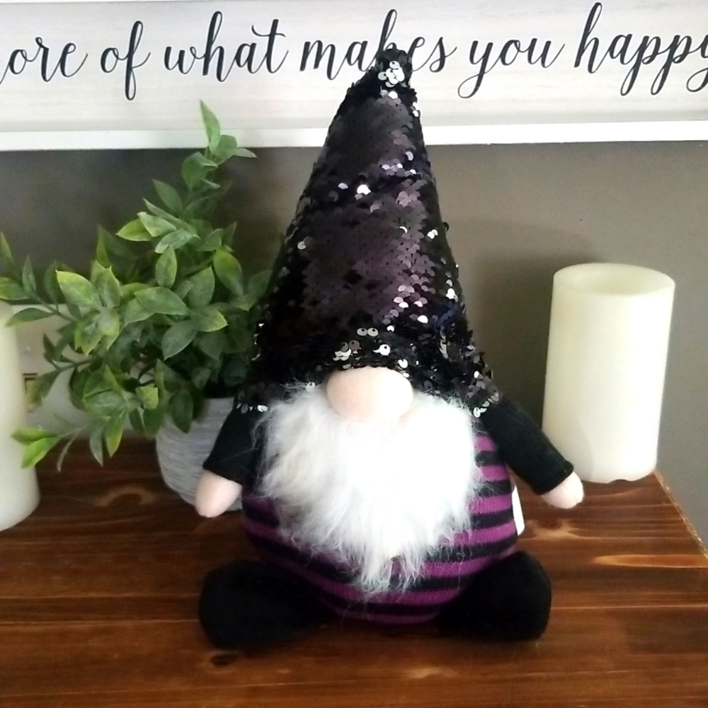Halloween Gnome Purple and Black. NEW